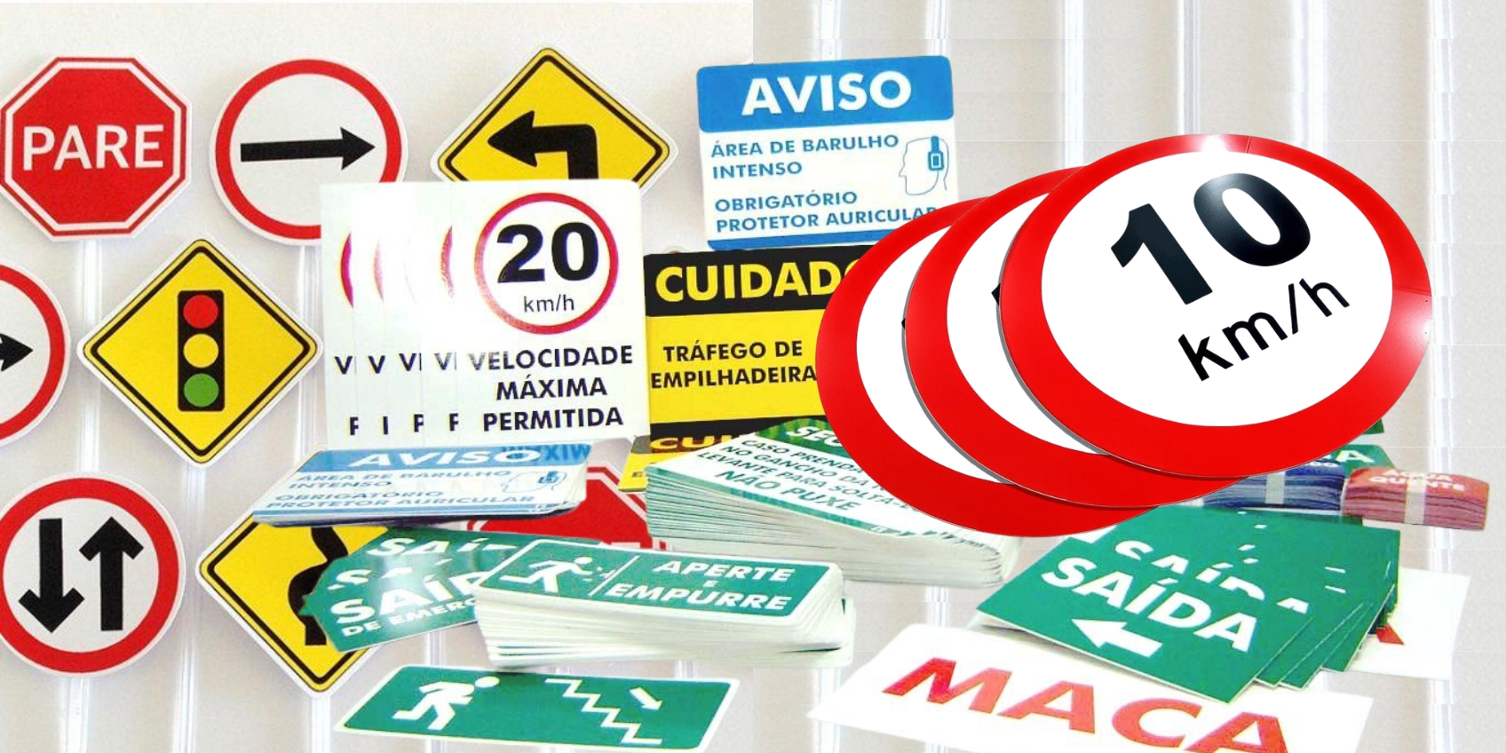 Placas de Segurança e Sinalização